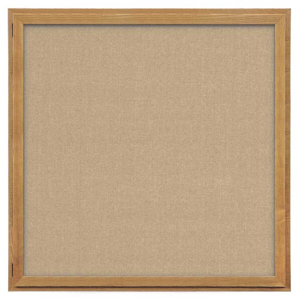 Outdoor Enclosed Combo Board, 72"x36", Black Frame/White Porc & Forbo